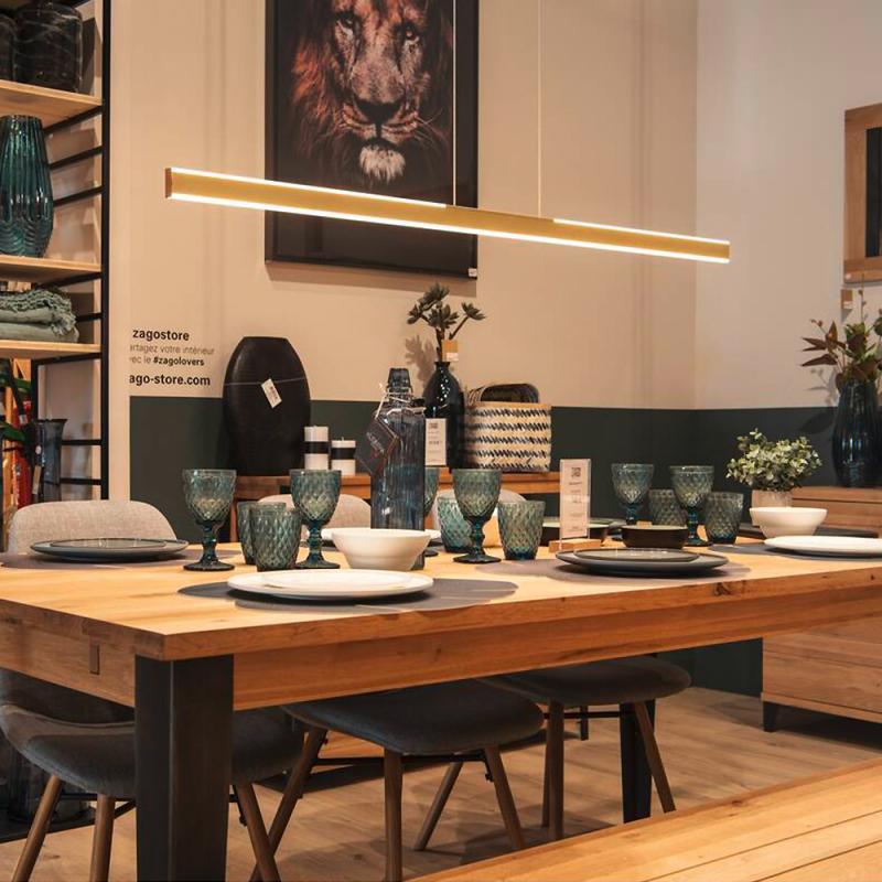 SLV 1006190 ONE LINEAR 140 PHASE up/down Pendelleuchte messing